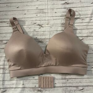 Kindred Bravely Womens XXL Busty Minimalist Pumping Nursing Bra Lilac Extender